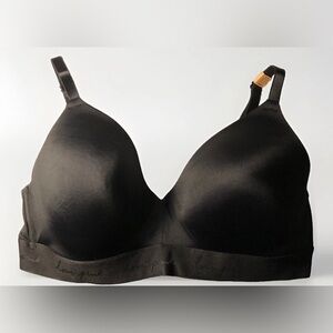 PINK Victoria's Secret Seamless Black Wireless T-Shirt Bra Lightly Lined